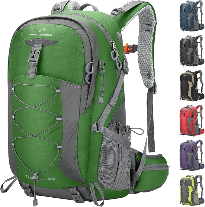 Maelstrom Hiking Backpack, Camping Backpack, 40L Waterproof Hiking Daypack by Maelstrom