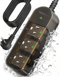 Outdoor Power Strip, 3 AC Outlets, 10 FT, 1625W/13A High-Power Single-Device Use by Iwister