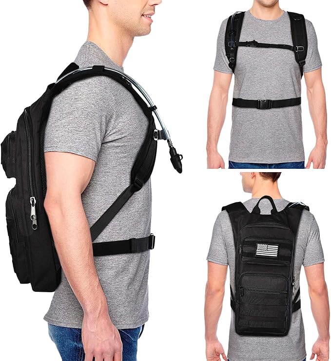 NOOLA Hydration Backpack with 3L TPU Water Bladder, Tactical Molle Water - Image 6