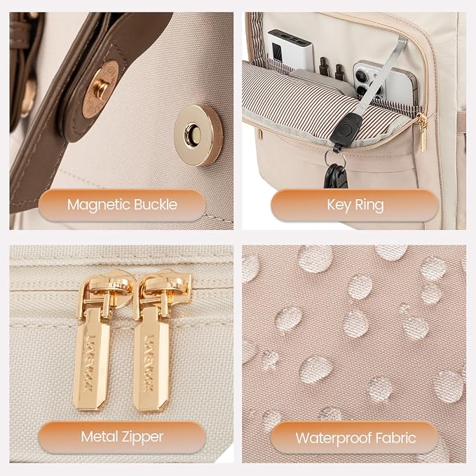 LOVEVOOK Travel Laptop Backpack Purse - Image 4