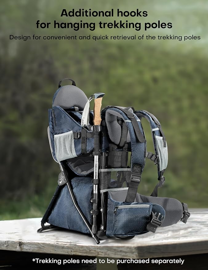 besrey Baby Backpack Carrier, Toddler Hiking Backpack - Image 9