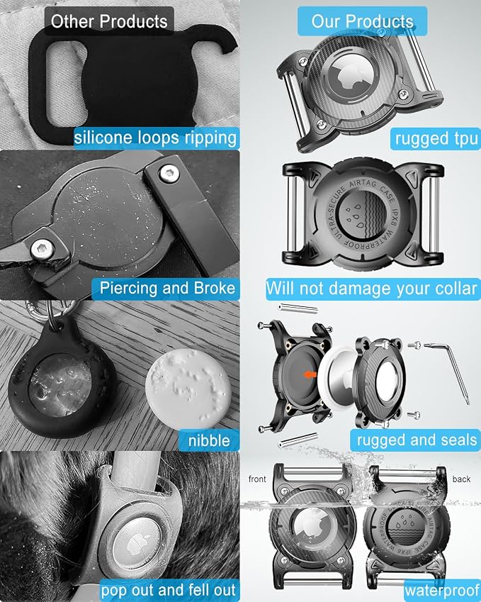 ONEONTA for Airtag Dog Collar Holder | Airtag Dog Waterproof - Image 3