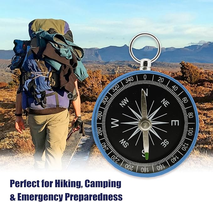 Pocket Compass, 2 Pieces Mini Compass - Image 6