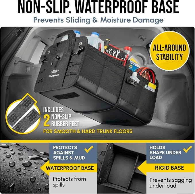 XL Modular Trunk Organizer System – 4 Section Extra Large Car Cargo Organizer - Image 6