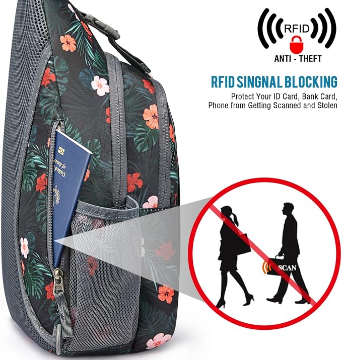 G4Free Sling Bag RFID Blocking Sling Backpack Crossbody Chest Bag Daypack - Image 2