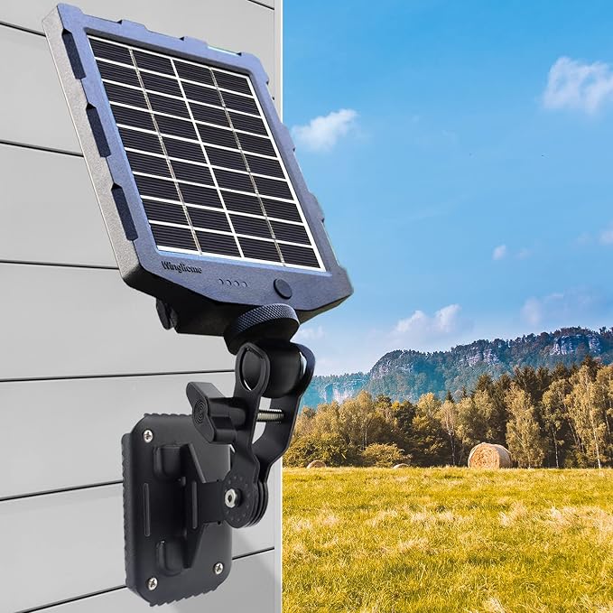 Trail Camera Solar Panel, WingHome Solar Battery Charger Kit 12V/1A 6V/1.5A - Image 2