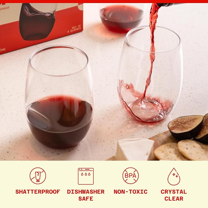 GOVINO Unbreakable Plastic Wine Glasses - Image 2