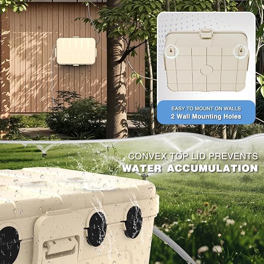 Flemoon Outdoor Electrical Box Waterproof, IP54 Waterproof Extension Cord Cover - Image 6