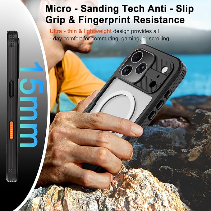 Waterproof Case for iPhone 17 Pro Max, IP68 Military Full-Body Armor, MagSafe - Image 8