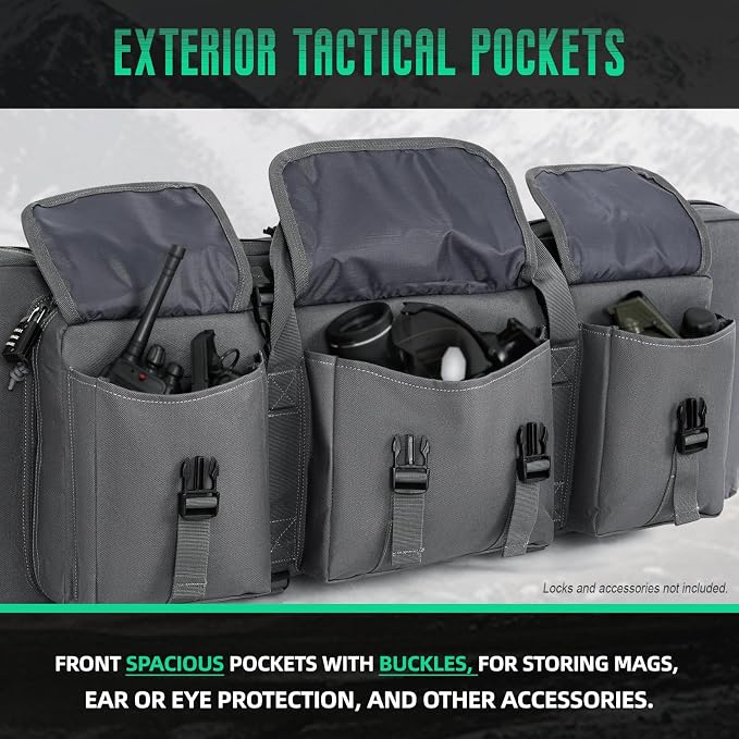 DULCE DOM 32/36/42/48/52 inch Double Rifle Case Soft Gun Bag - Image 4
