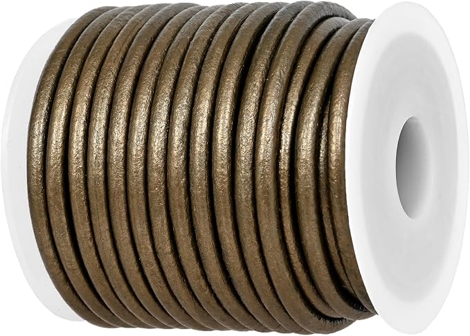 GENIQUE Real/Genuine Round Leather String Cord by GENIQUE