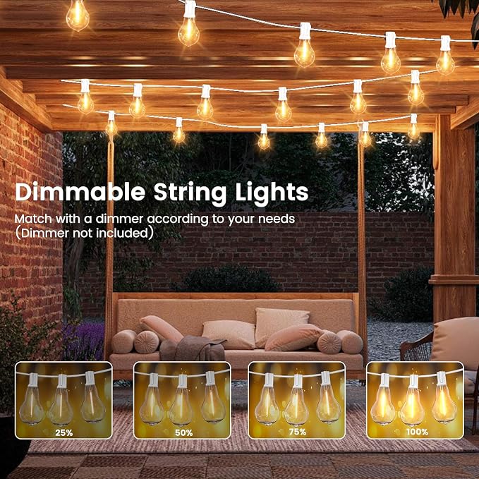 String Lights for Outside 200FT Patio Lights, LED String Light - Image 2