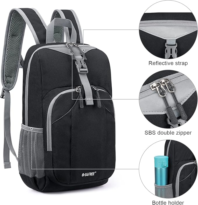 G4Free Mini 10L Hiking Daypack Small Hiking Backpack Cycling Compact Shoulder - Image 7