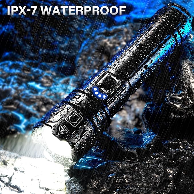 AKNEAR Rechargeable LED Flashlight 99000 High Lumens, Super Bright Flashlights - Image 7