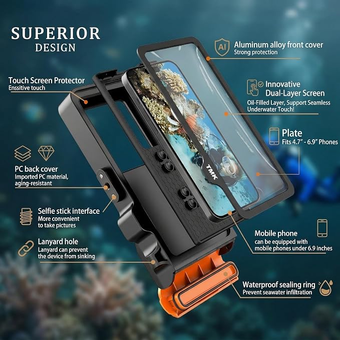 Diving Phone Case for iPhone 17 16 15 14 13 Pro Max Galaxy S25 S24 S23 Ultra - Image 3