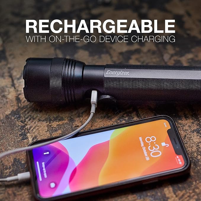 Energizer TacR-1000 Flashlight Rechargeable, Bright Rechargeable Tactical - Image 5