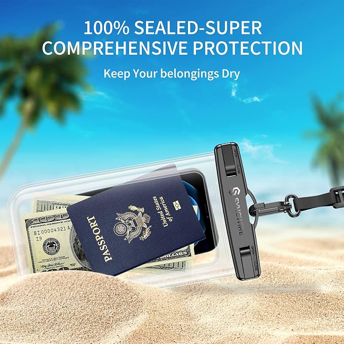 SYNCWIRE Waterproof Smartphone Pouch, IPX8 Touch Sensitive Waterproof Bag - Image 3