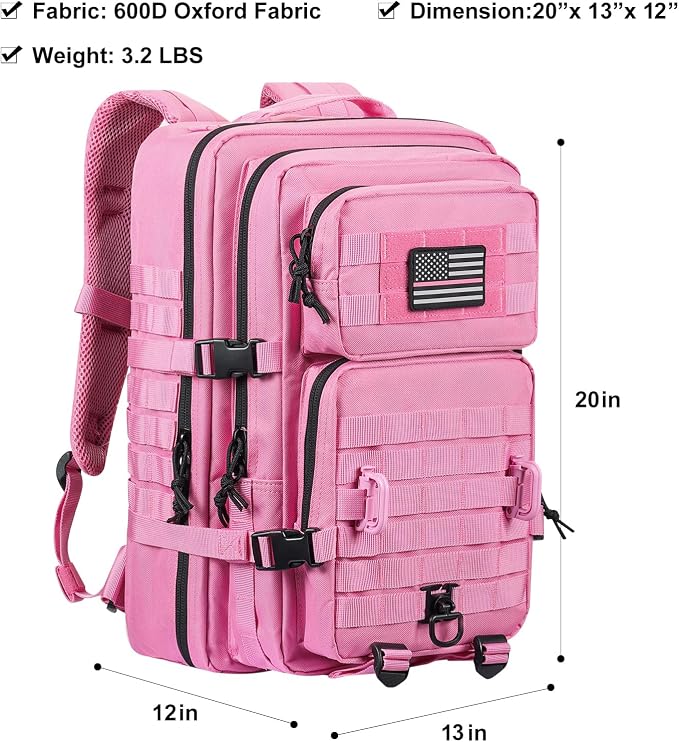 Hannibal Tactical MOLLE Assault Backpack, Tactical Backpack Military Army - Image 2