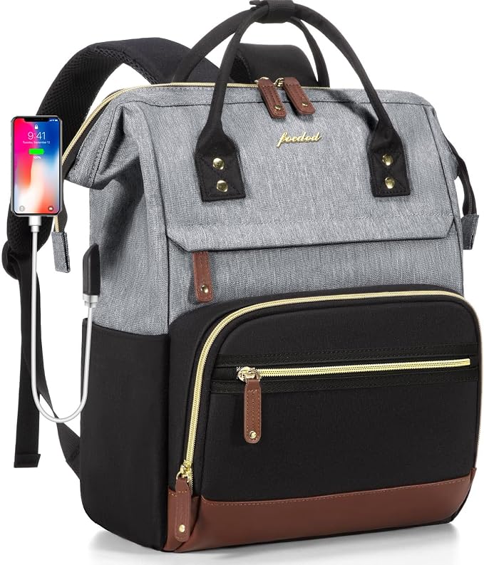 Focdod Laptop Backpack 15.6 Inch Professional Womens Purse Computer Bag Nurse by FOCDOD