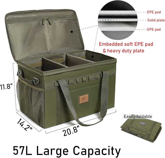 Tactical Camping Storage Bag Utility Tote Bag Camping Kitchen Organizer - Image 3