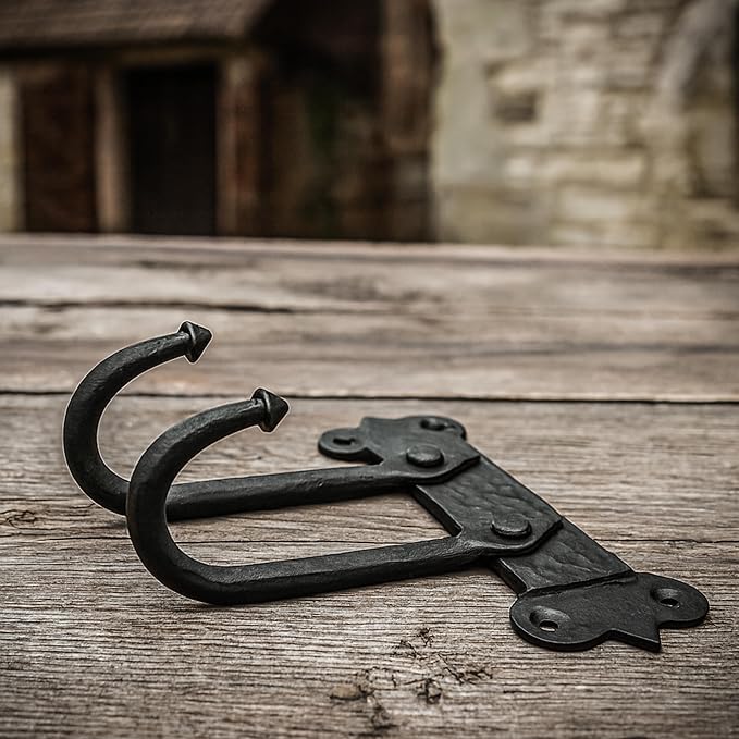 Mystic Colonial Rustic Cast Iron Wall Hanger – Heavy Duty Retro Utility Hooks - Image 8