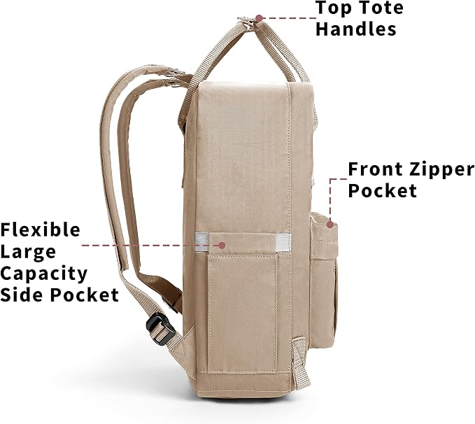 KALIDI Casual Laptop Backpack 15 Inches Classic Camping Rucksack Travel Outdoor - Image 3
