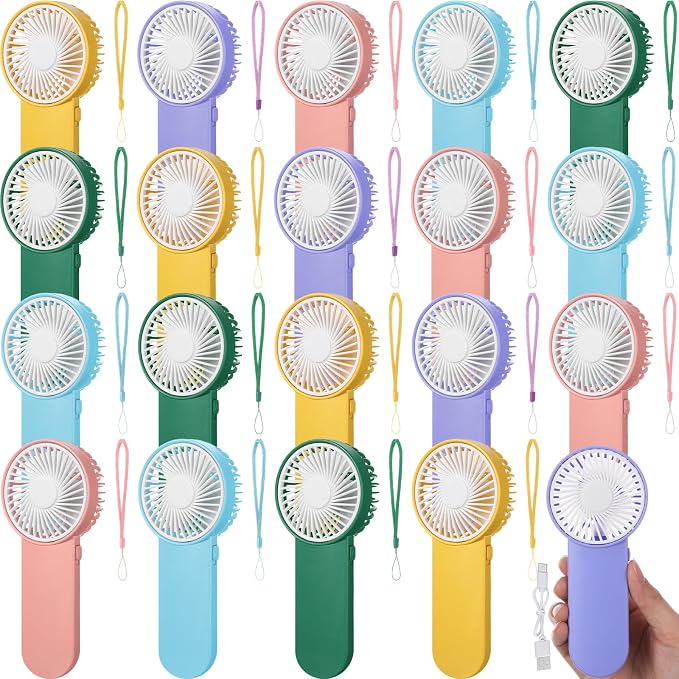 Sumind 20 Pcs Small Personal Portable Fan Mini Handheld Bulk 1 Speed Electric by Sumind
