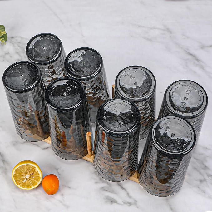 BPA-Free Plastic Tumblers 8 Pack | Reusable Dishwasher Safe | Stackable - Image 6