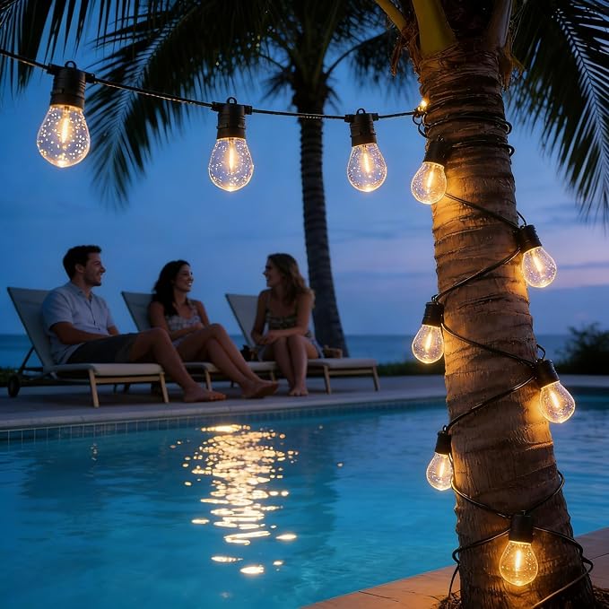 Jslinter 24-Pack LED 1W String Light Bulbs, S14 Plastic Shatterproof Edison - Image 8