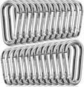STURME 2" Aluminum D Ring Carabiners Clip D Shape Spring Loaded Gate Small by STURME