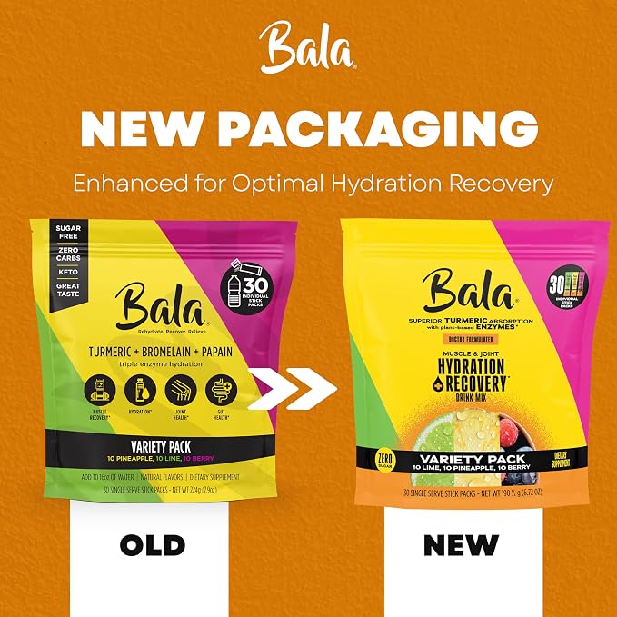 Bala Total Body Wellness Drink Mix, Hydrate & Recover Variety Pack, Lime & Berry - Image 8