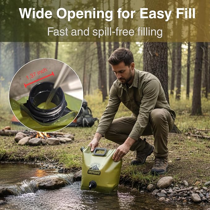Camping Water Container 2 Gallon Collapsible Water Jug - Image 7