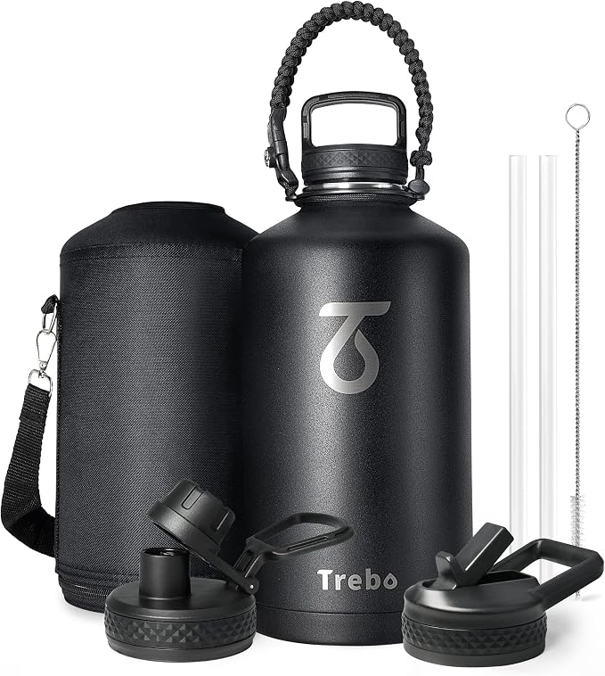 Trebo One Gallon Water Bottle Insulated by StayHotStayColdStayGreen