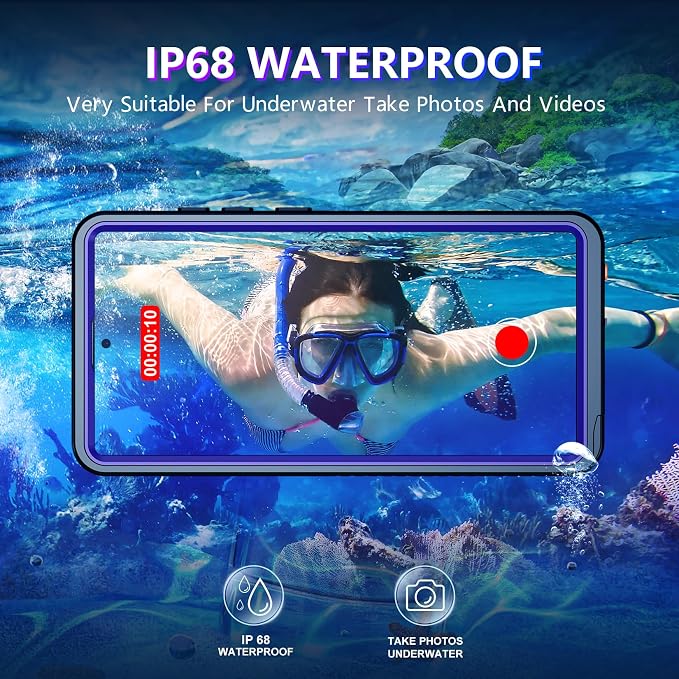 Temdan Designed for Samsung Galaxy S25 Ultra Case Waterproof, Built-in Lens & - Image 3