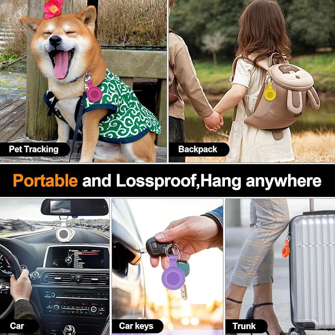 1|2|4Pack for Apple AirTag Holder, for Air Tag 2nd &1st Genaretion, Waterproof - Image 7