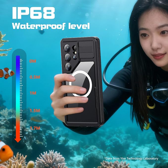 for Samsung Galaxy S26 Ultra Case, Rugged Full Body Underwater Protective Cover - Image 2