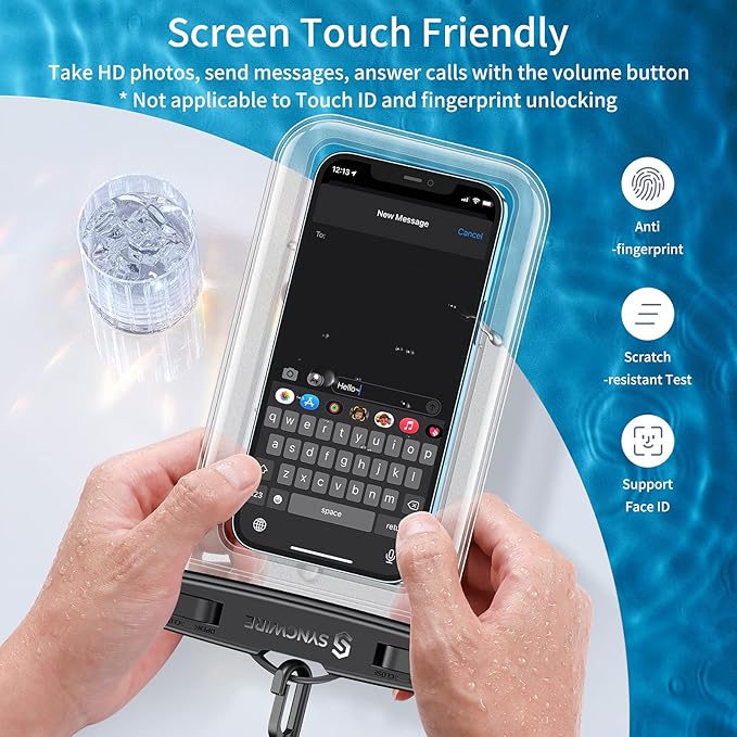 SYNCWIRE Waterproof Smartphone Pouch, IPX8 Touch Sensitive Waterproof Bag - Image 6
