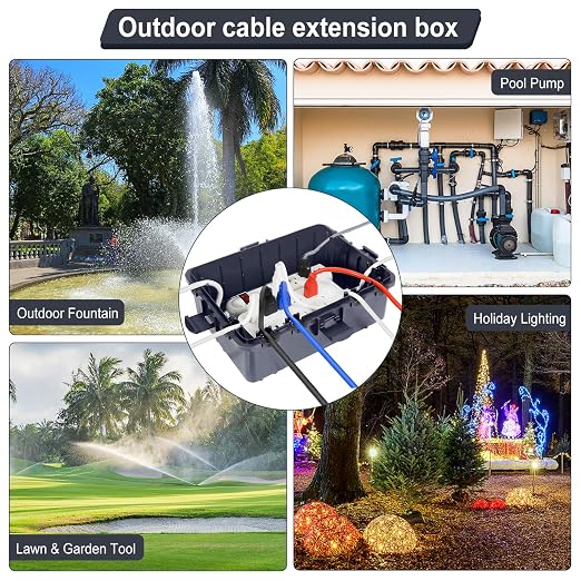 Waterproof Electrical Box, Large Outdoor Extension Cord Covers Waterproof - Image 7
