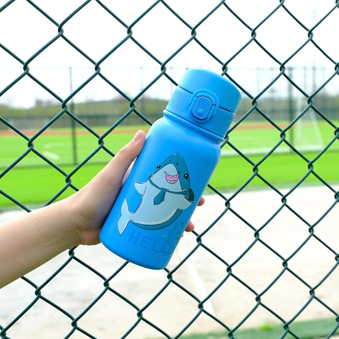 OLDLEY 12oz kids Water Bottle, Stainless Steel Insulated Water Bottle - Image 2