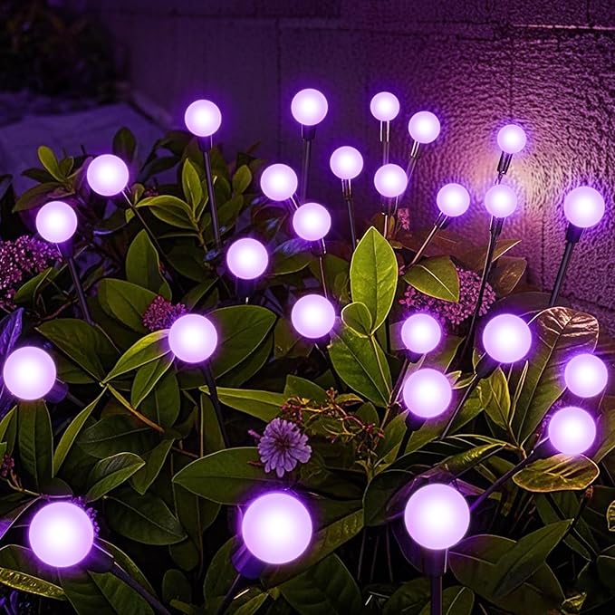 NBQQ Solar Garden Lights Outdoor, Waterproof Solar Powered Lights by NBQQ