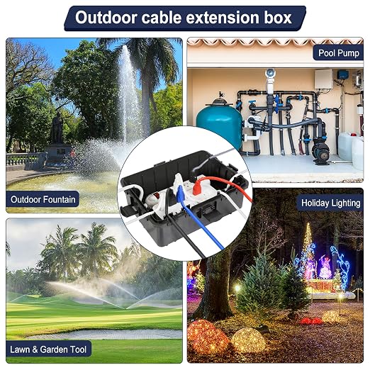 Large Outdoor Electrical Box Waterproof, IP54 Extension Cord Cover Weatherproof - Image 7