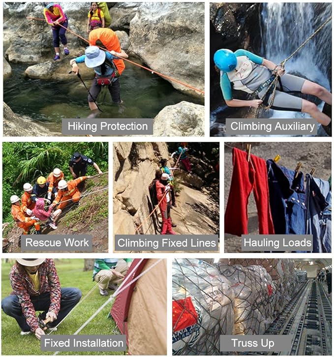 X XBEN Outdoor Climbing Rope 10M 20M 30M 50M 70M 152M 352M Static Rock Climbing - Image 7