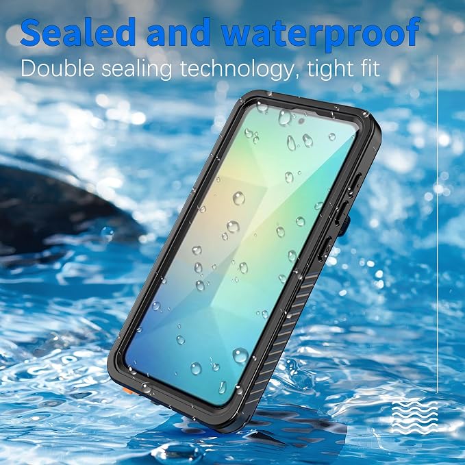 for Samsung Galaxy S25 Case, IP68 Waterproof Dustproof Case, Full Body Heavy - Image 6