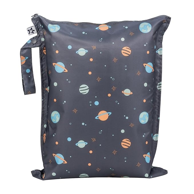 Tiny Twinkle Mess Proof Wet Bags | 1-Pack Reusable Waterproof Wet Bags by TinyTwinkle