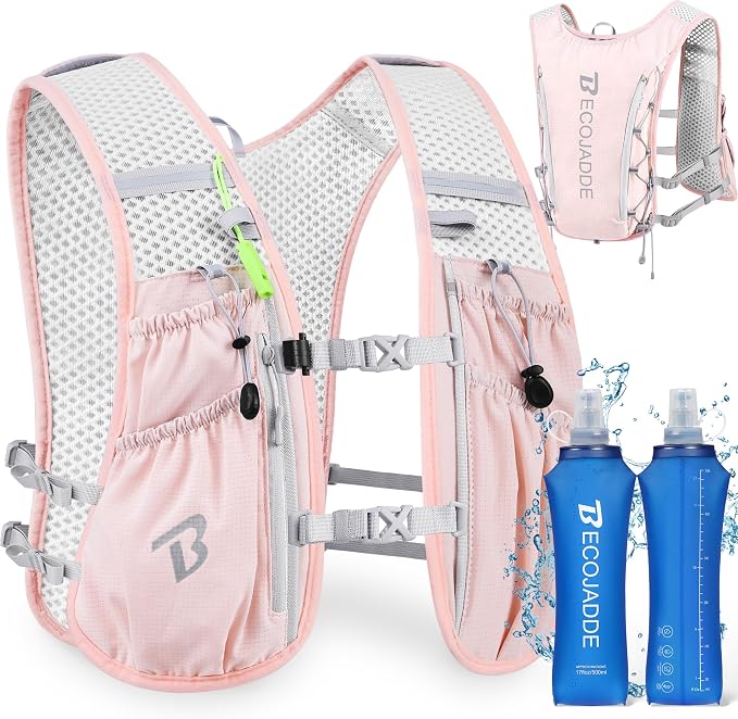 BECOJADDE Running Vest Hydration Backpack by BECOJADDE