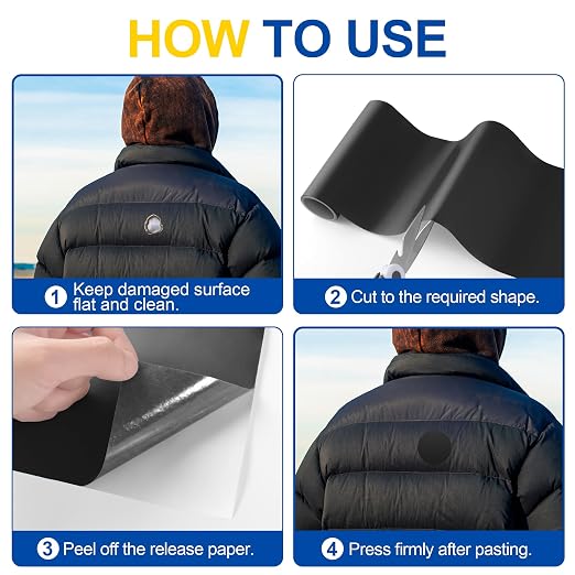 Fabric Repair Tape, Self Adhesive Nylon Repair Patch, Waterproof Outdoor Nylon - Image 5