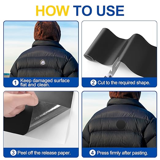 Fabric Repair Tape, Self Adhesive Nylon Repair Patch, Waterproof Outdoor Nylon - Image 5