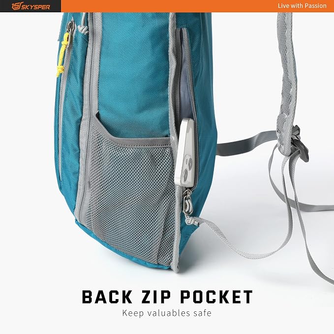 SKYSPER Small Daypack 10L Hiking Backpack Packable Lightweight Travel Day Pack - Image 7