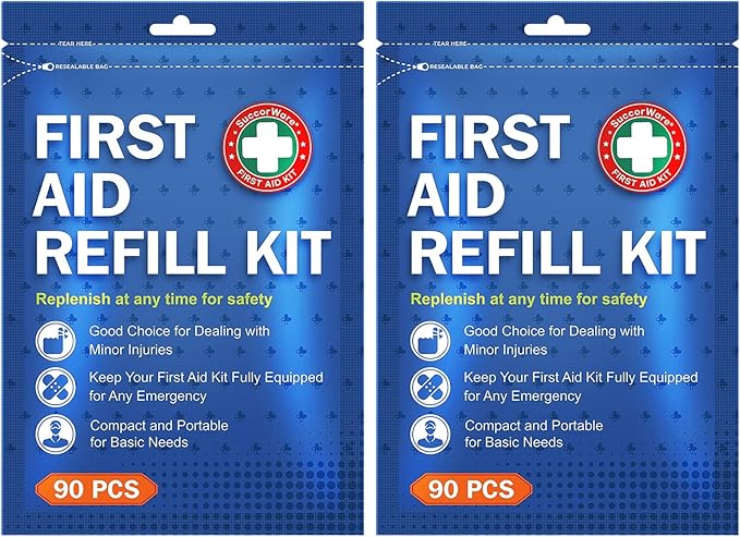 SuccorWare 90 Pieces First Aid Refill Kit by SuccorWare%C2%AE