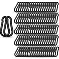 60PCS M4 Heavy Duty Carabiner Clip, 1.57Inch Snap Hook Quick Link Small by XHAMXE